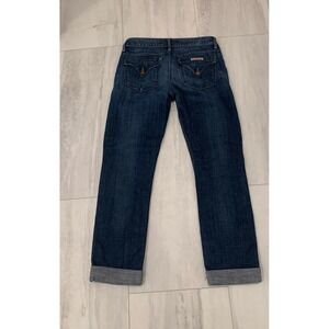 Hudson Tilda Jeans Womens Size 28 Midrise Cuff Straight Ankle Medium Wash Denim